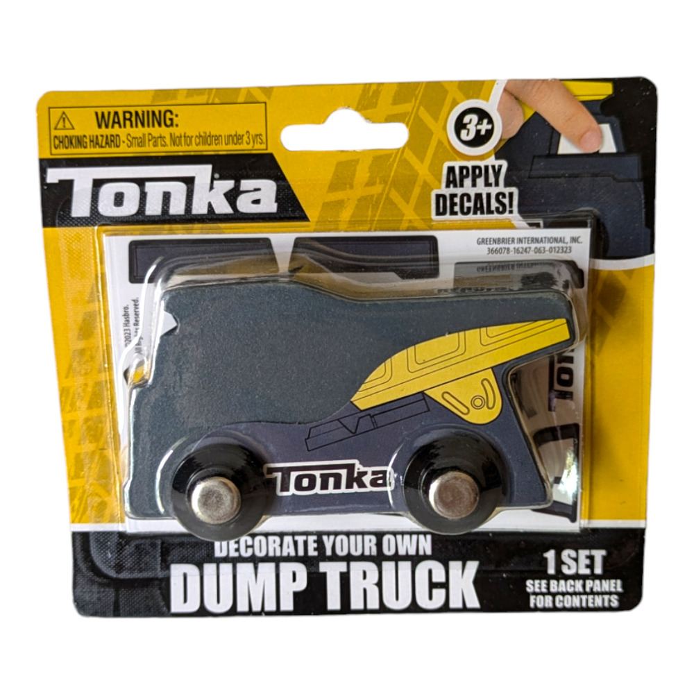 Wooden Tonka Decorate Your Own Dump Truck - Brand New Factory Sealed Collector